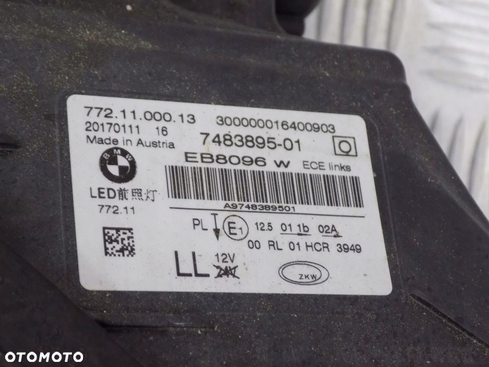 BMW G11 G12 PRZÓD MASKA PAS LED BŁOTNIK 475 320PS - 15