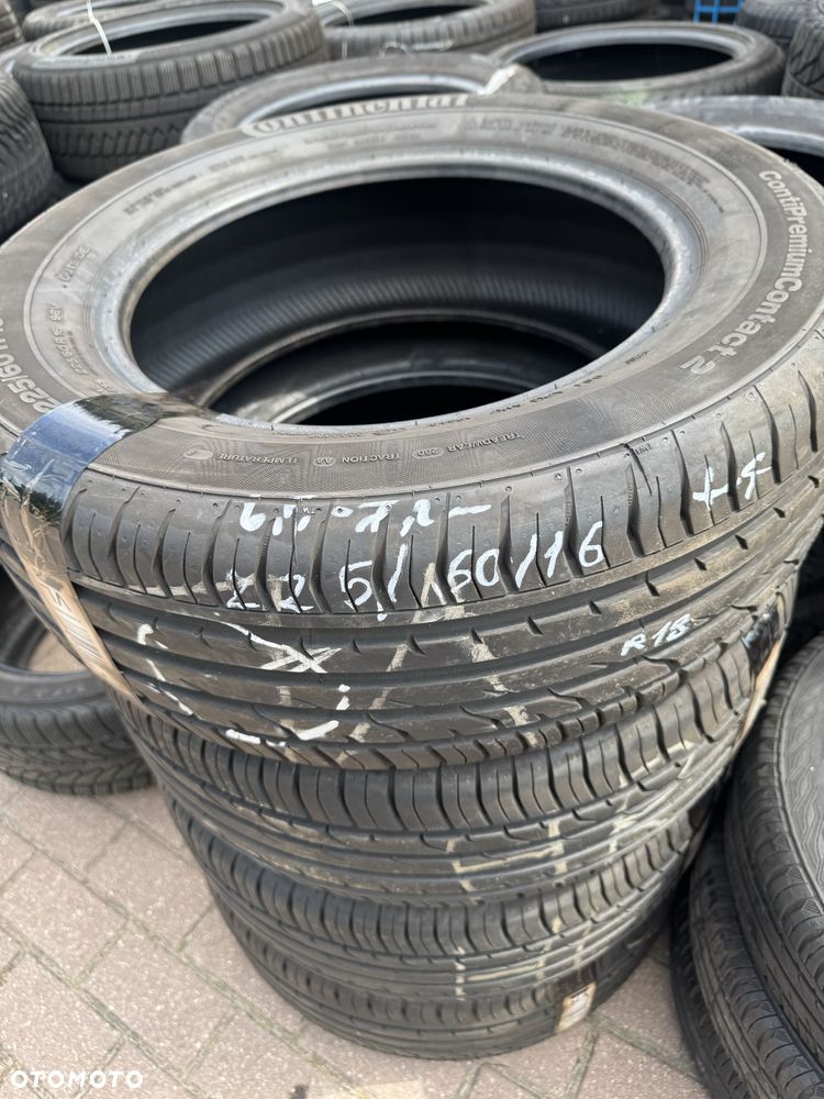 Komplet opon letnich 225/60/16 CONTINENTAL Używane F-Vat - 1