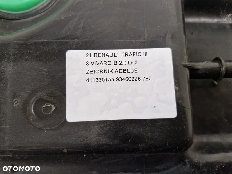 renault trafic iii 3 vivaro b 2.0 dci zbiornik adblue 4113301aa 93460228 - 3