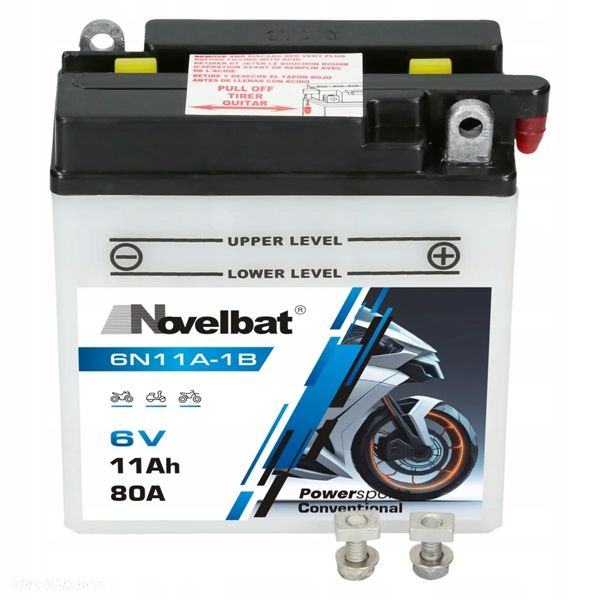 Akumulator Novelbat 6N11A-1B 6V 11Ah 80A 12262132 P - 2