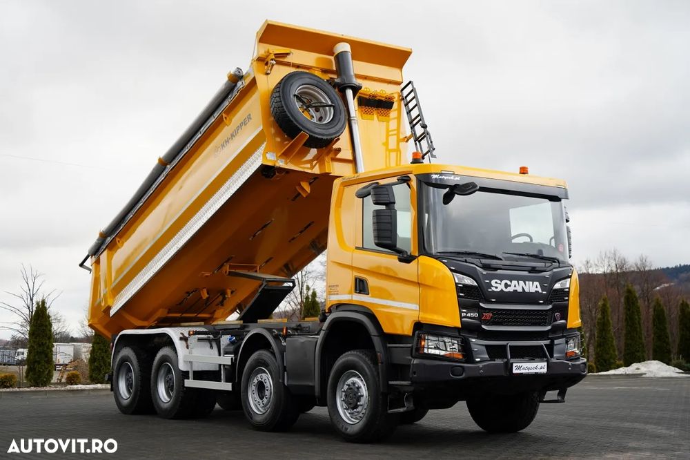 Scania 450 XT / 8x6 / BASCULATOR SPATE / OPTICRUISE / ANVELOPE 100% / EURO 6 - 1