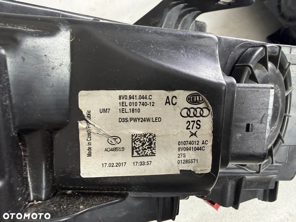 Reflektor lampa przednia lewa prawa Audi A3 S3 8V - 7