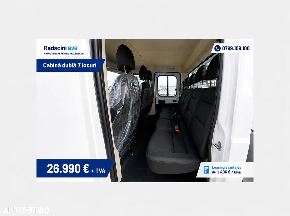 Citroën Jumper Cabina Dubla 6+1 locuri cu bena aluminiu - 6