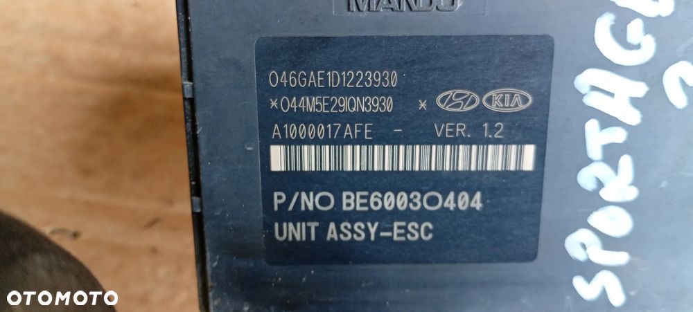 Pompa ABS sterownik Kia Sportage III 58920-3U470 - 9