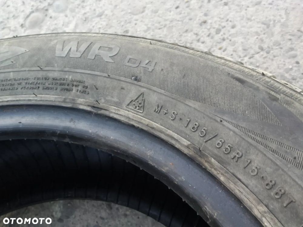 15” - NOKIAN - 185/65 r15 cali - ZIMOWE Opony WR d4 - stan BDB - GWARANCJA ! + Możliwy MONTAŻ !! - 4