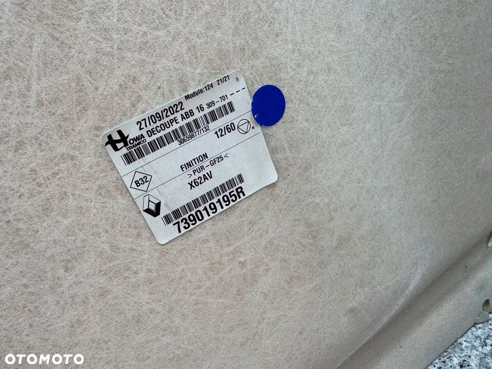 podsufitka nissan nv400 master movano 739019195r - 7