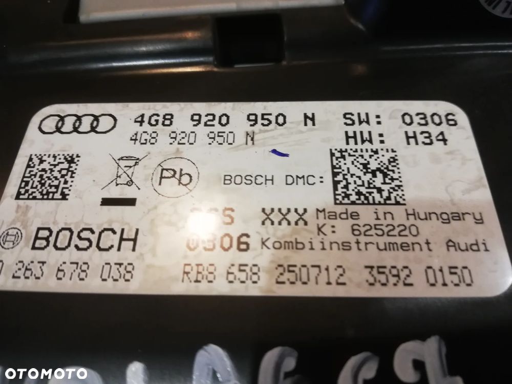 AUDI a6 c7 licznik zegary 4Q8920950N - 5