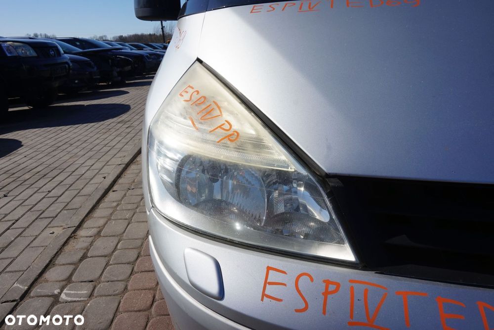 MASKA ZDERZAK BŁOTNIKI LAMPY ESPACE GRAND IV PH2 LIFT TED69  RENAULT 2006-2010 SREBRNY PRZÓD KOMPLETNY - 23