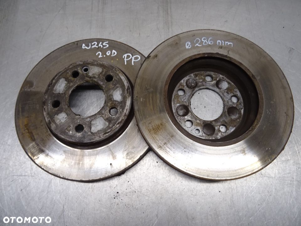 MERCEDES W245 05-08 2.0 CDI TARCZE HAMULCOWE PRAWY LEWY PRZÓD - 2