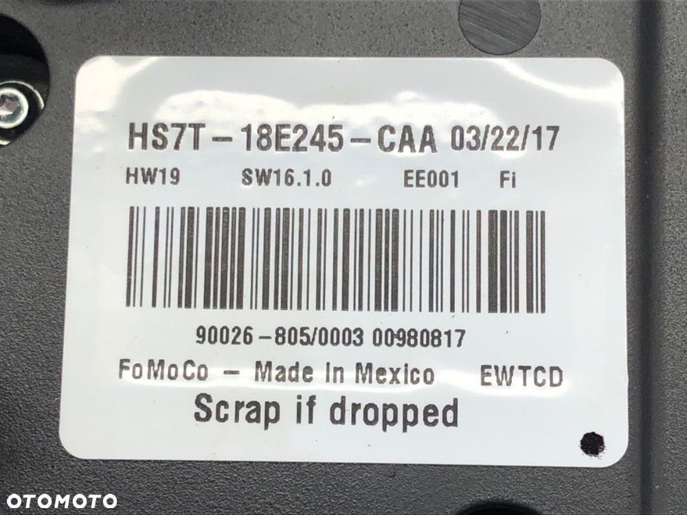 PANEL STEROWANIA NAWIEWU  FORD MONDEO V liftback (CE) 2014 - 2022 1.5 EcoBoost 118 kW [160 KM] - 4