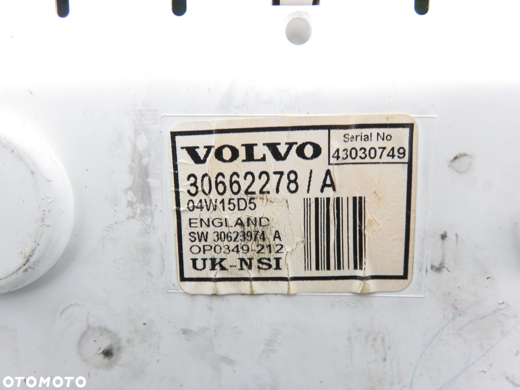 LICZNIK VOLVO S40 I 1.9 DI 30662278 - 2