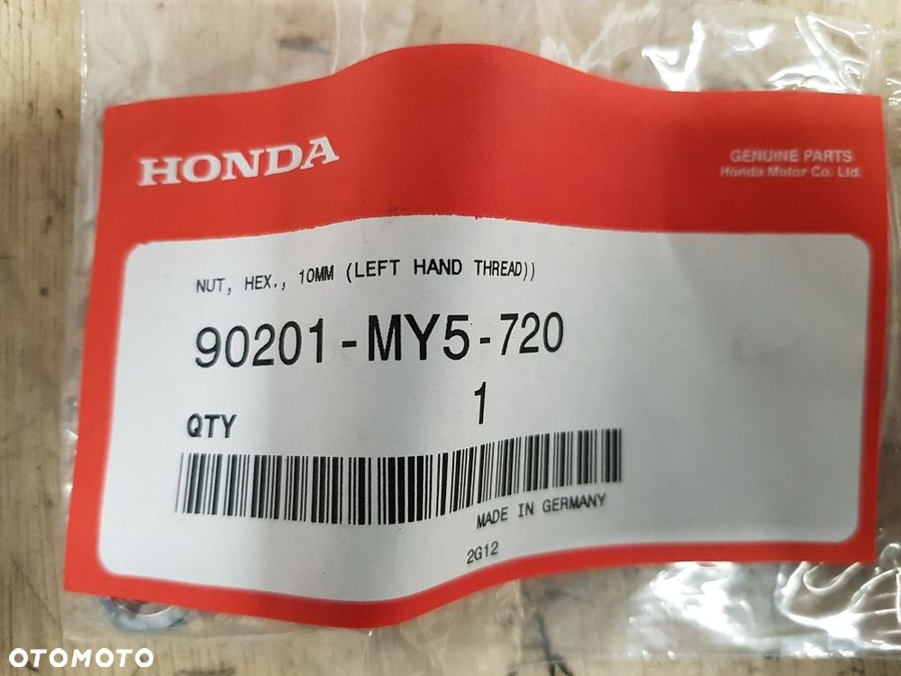 Nakrętka M10 lewy gwint kontrująca do lusterka Honda Shadow Gold Wing  90201-MY5-720 - 2