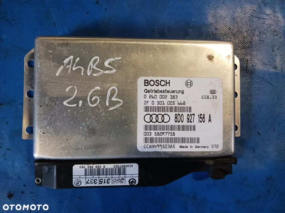 Sterownik skrzyni komputer Audi A4 B5 A6 C5 volkswagen passat b5 8D0927156A 0260002383 - 1