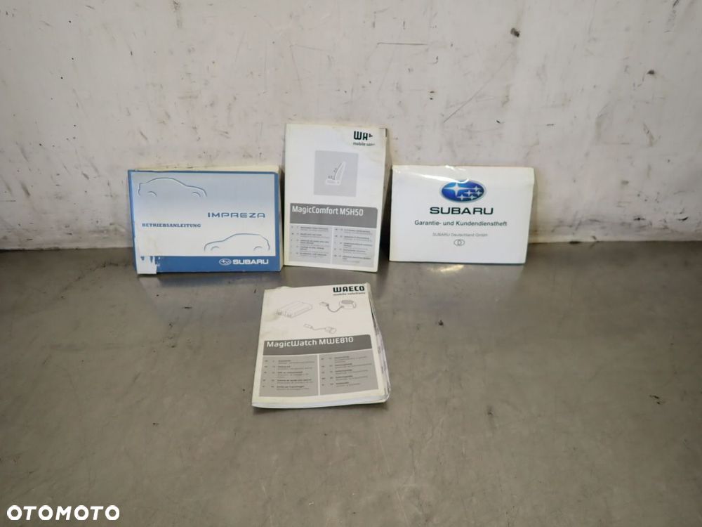 KSIĄŻKA INSTRUKCJI OBSŁUGI SUBARU IMPREZA 1.5 - 1