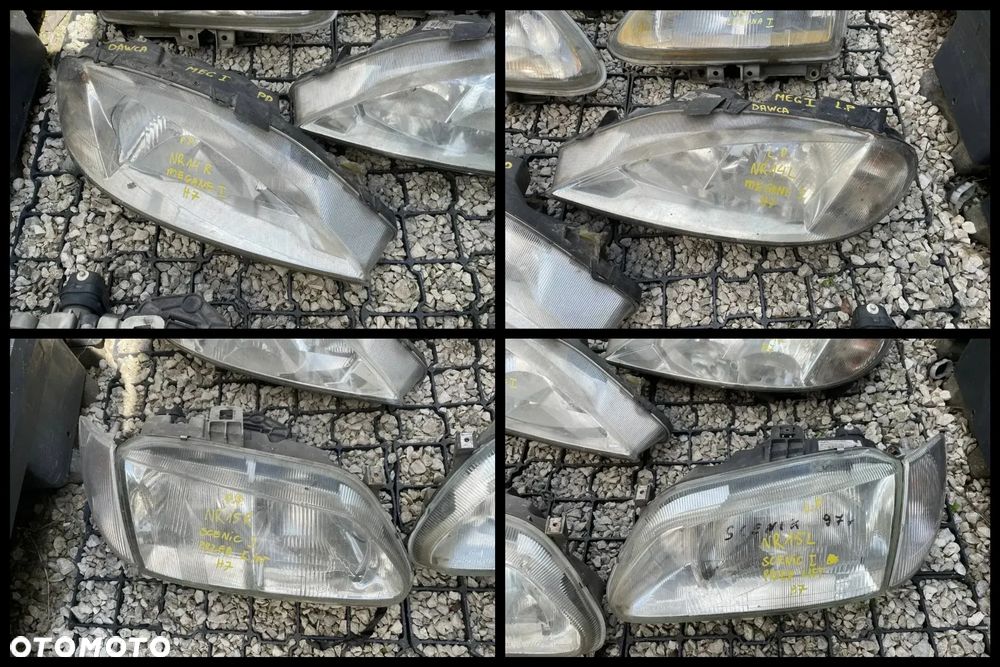 REFLEKTORY LEWE PRAWE RENAULT / HALOGENY, MIGACZE, W ZDERZAK ID: 6136804545 - 10