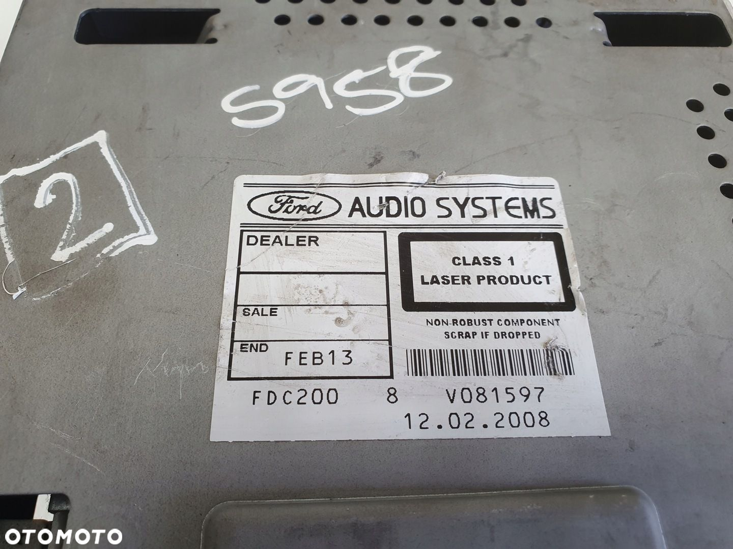 Ford Mondeo MK4 S-Max RADIOODTWATRZACZ CD radio 7S7T-18C815-BA - 2