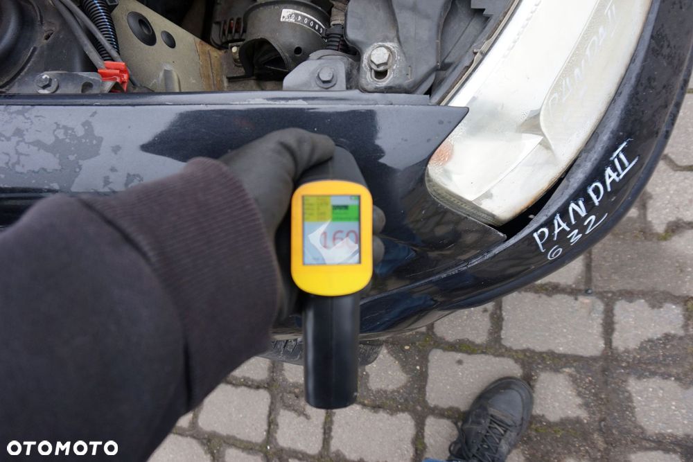 BŁOTNIK PRZEDNI PRAWY PANDA II 632  CZARNY FIAT 2003-2012 - 5