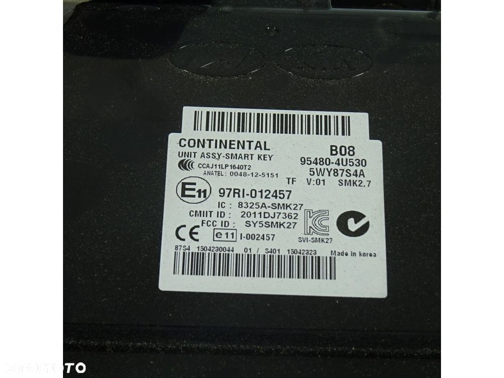 KIA OPTIMA III MODUŁ SMART KEY KLUCZ 95480-4U530 - 2