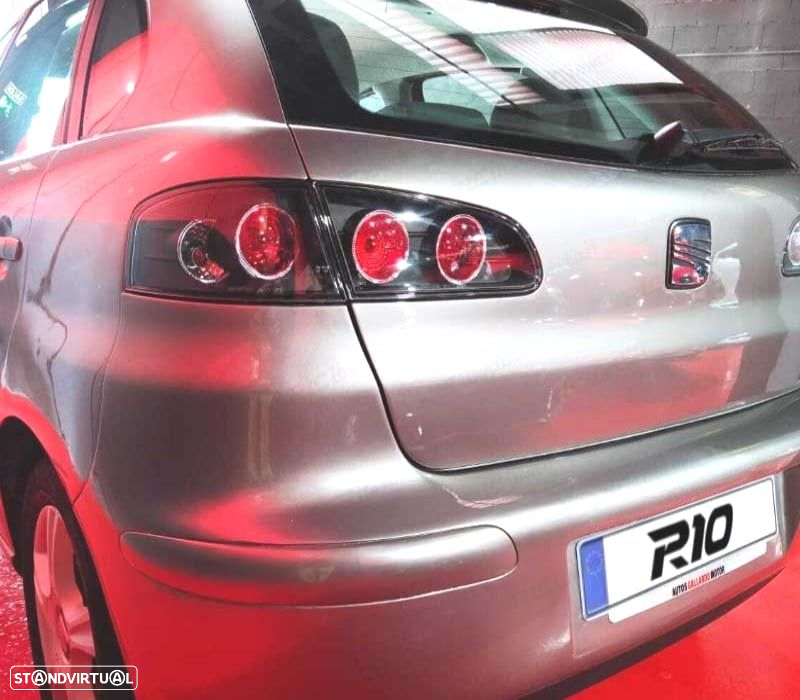 FAROLINS TRASEIROS SEAT IBIZA 6L 02-08 PRETO - 2