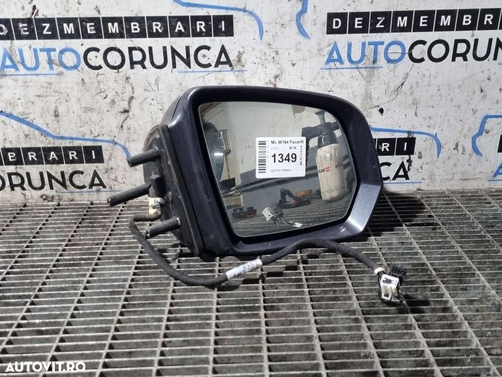 Oglinda dreapta Mercedes ML W164 Facelift 2008 - 2011 4 Usi Deep Dark Grey 164 (1349) ... - 1