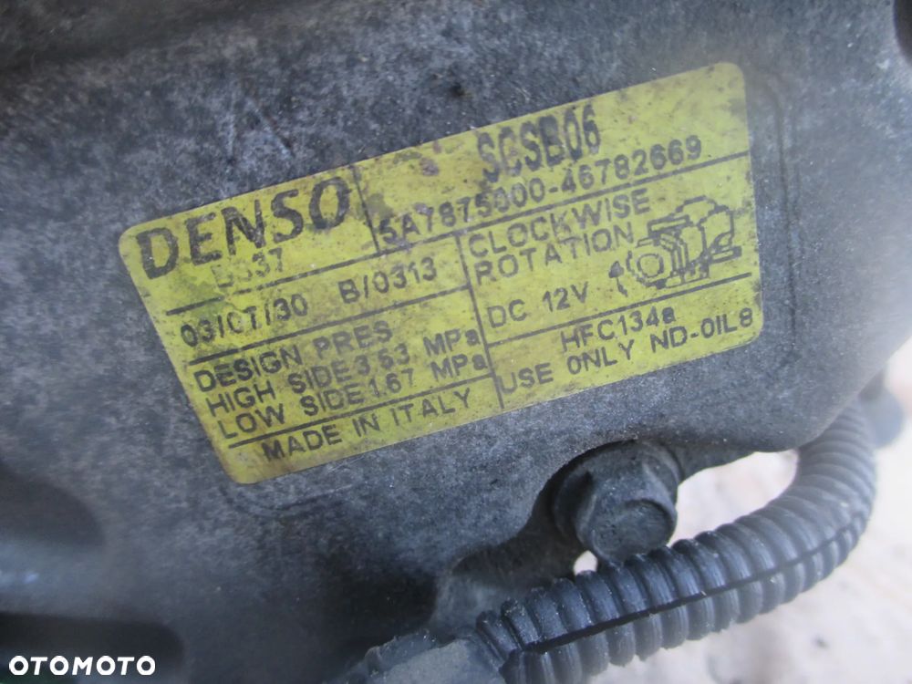 sprężarka klimatyzacji Doblo Stilo Idea Punto 1.2 5A787500046782669 - 3