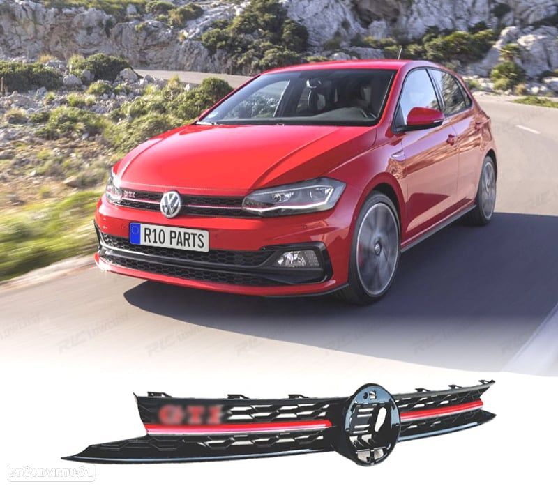 GRELHA FRONTAL VOLKSWAGEN VW POLO 17-21 LOOK GTI - 1