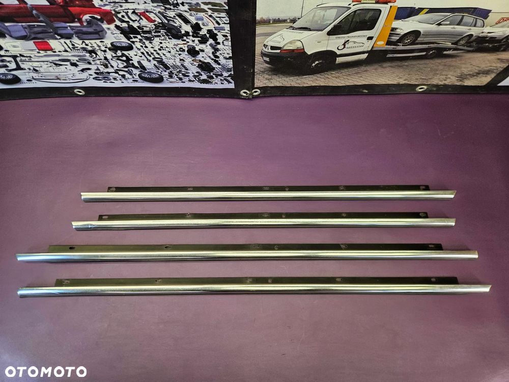 Listwa Listwy Zgarniajace Szyb Szyby Chrom Chromowane AUDI A6 C6 Sedan Kombi - 11