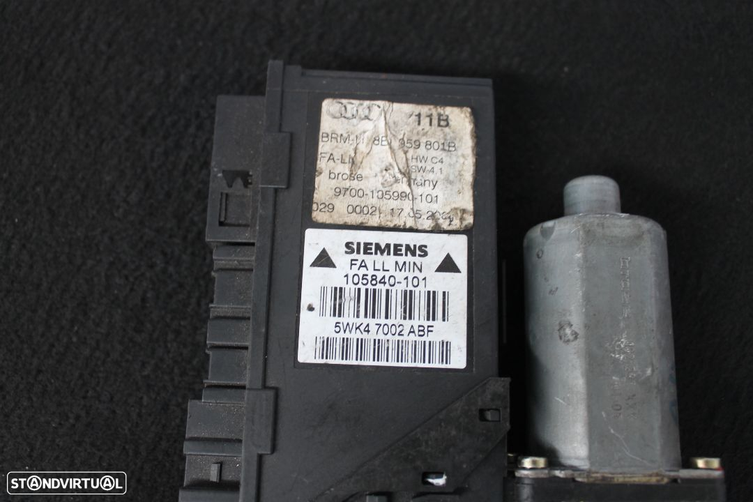 Motor Elevador Vidro Audi A4 de 2001 - 4