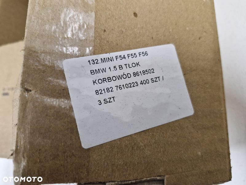 mini f54 f55 f56 bmw 1.5 b tłok korbowód 8618502 82182 7610223 - 7