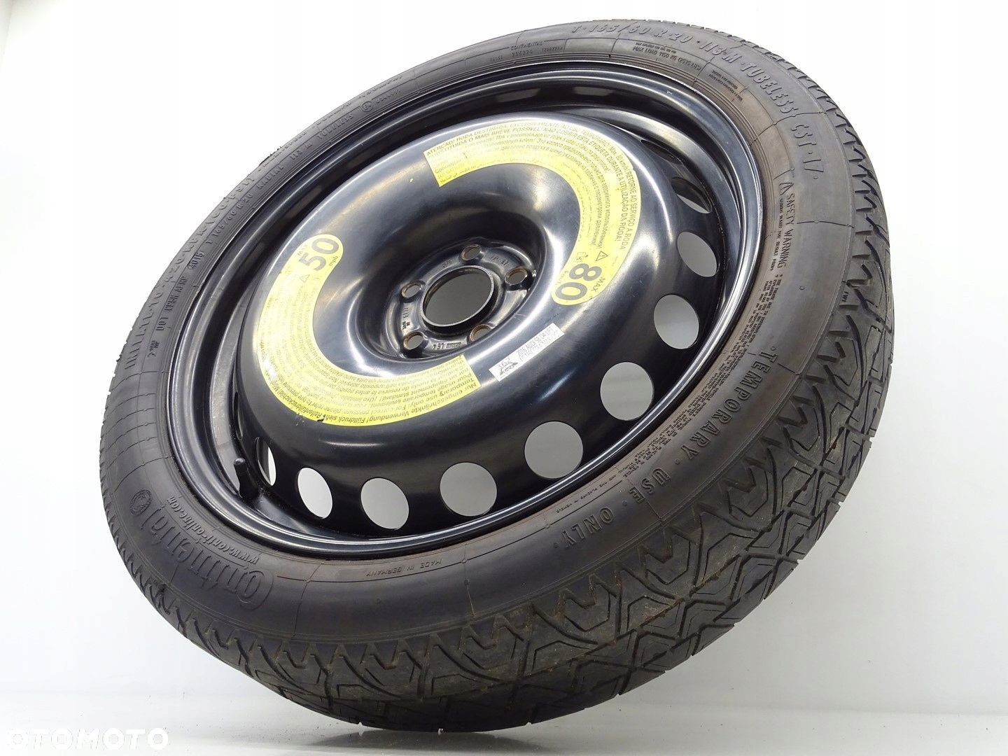 KOŁO DOJAZDOWE ZAPASOWE R20 AUDI A8 S8 D4 5X112 5J ET22 4H0601027D - 1