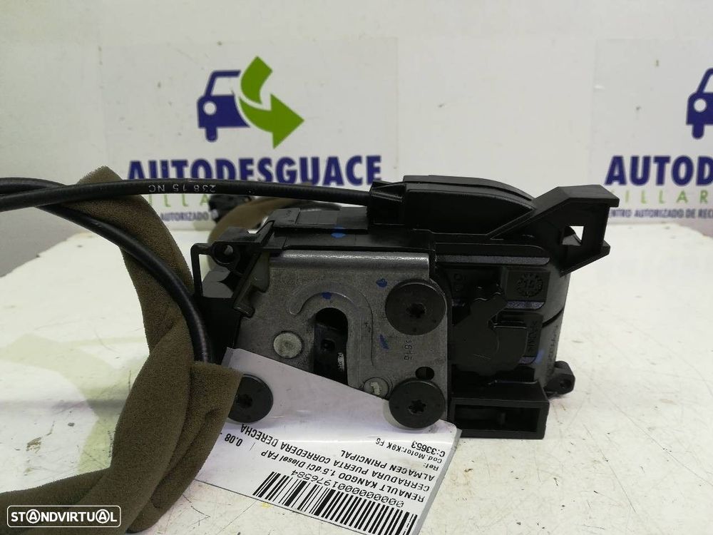 FECHADURA PORTA DESLIZANTE DIREITA RENAULT KANGOO BE BOP 2015 -8200542366D - 8