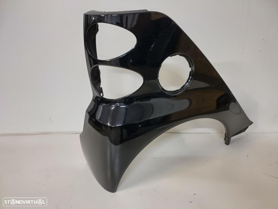 Guarda Lamas Traseiro Smart Fortwo 3G 451 2007 Dto Plástico Preto a 2014 - 1