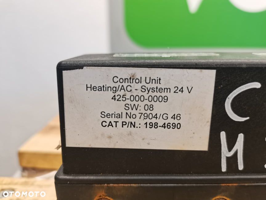 Panel klimatyzacji Cat M322C - 6