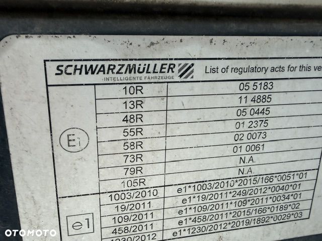 Schwarzmuller Kurtyna, SAF, oś podnoszona, dach podnoszony - 24