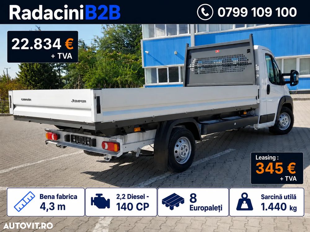 Citroën Jumper bena Scattolini fabrica 4.3M | 1.440 KG | 140 CP | STOC - 13