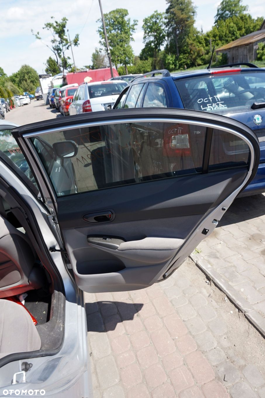 DRZWI TYLNE PRAWE CIVIC VIII SEDAN NH700M  SREBRNY HONDA 2006-2010 - 8