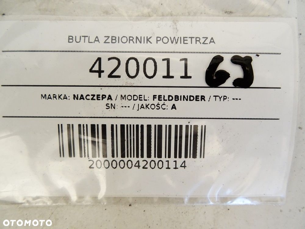 BUTLA ZBIORNIK POWIETRZA  NACZEPA FELDBINDER - 4