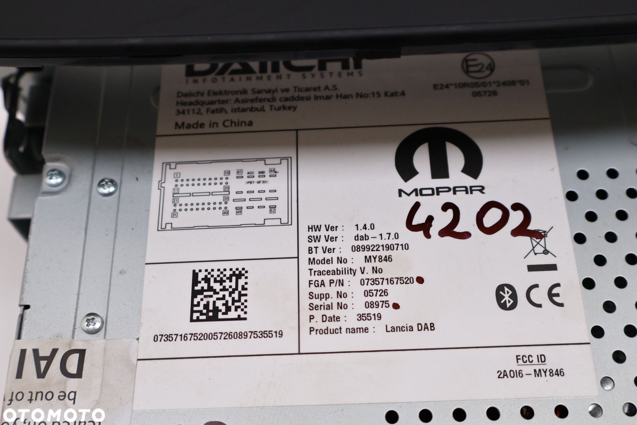 LANCIA YPSILON RADIO 07357167520 - 6