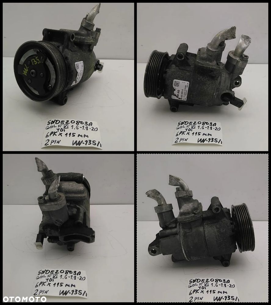 VW AUDI SEAT SKODA VW112-VW154 SPRĘŻARKA KOMPRESOR KLIMATYZACJI AUKCJA (3) - 9