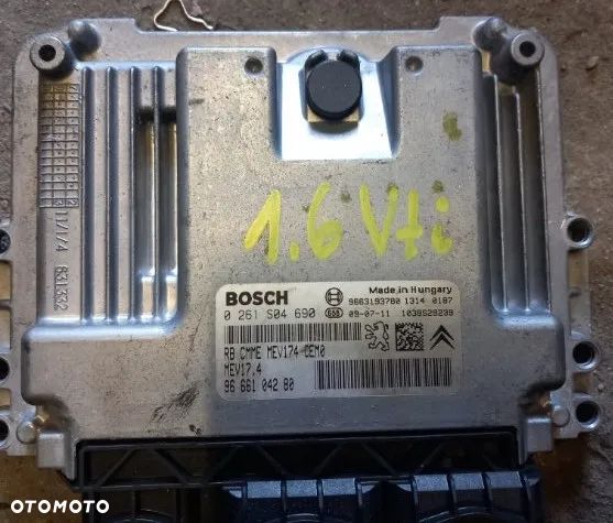 Peugeot 308 3008 5008 Citroen C4 1.6 VTi sterownik komputer silnika  0261S04690 9666104280 0261S06472 9675495080 - 1