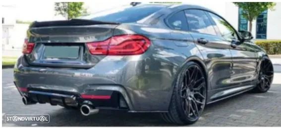 Spoiler aileron lip mala M4 Style preto brilhante vários modelos BMW - 6