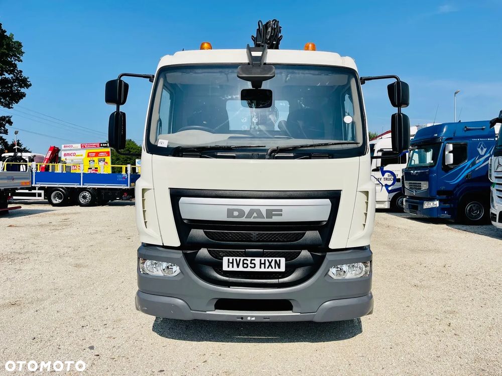DAF CF LF 18.250 Euro 6 skrzyniowy + HDS HIAB 122 // 4x2 // manual // klima // resor // Anglik !!! // kran Krane żuraw dzwig - 10