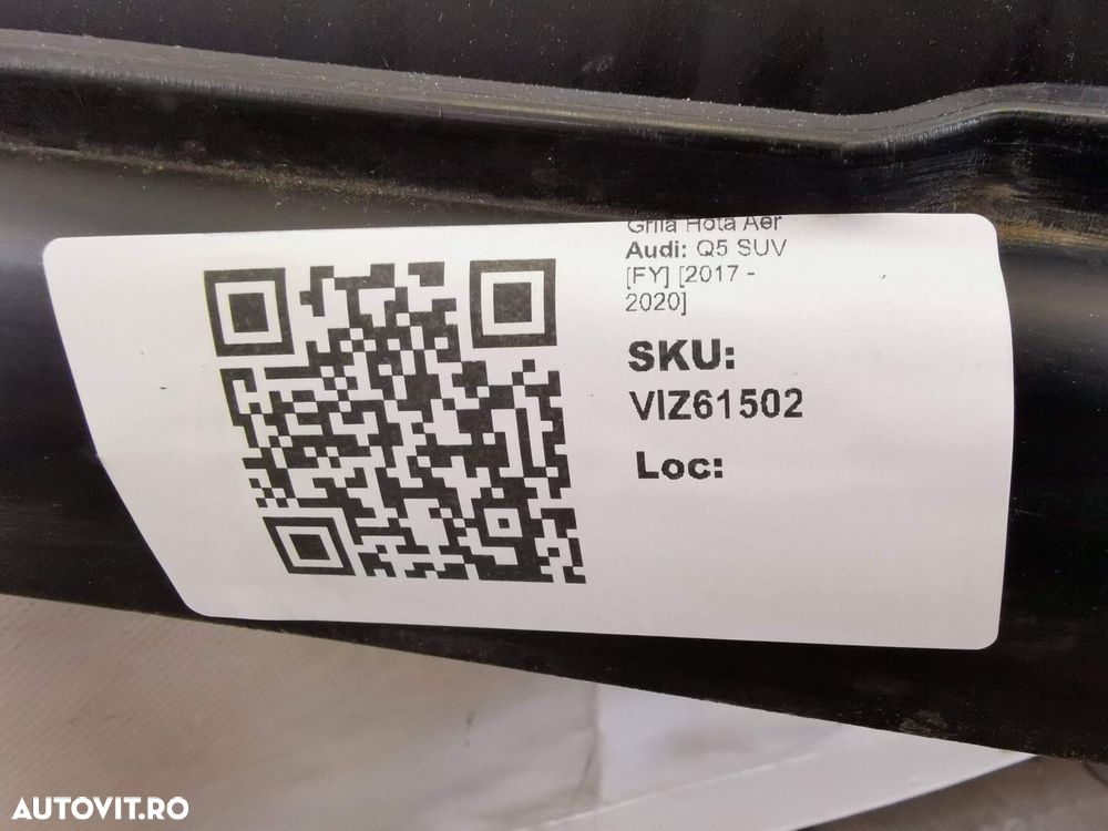 Grila Hota Aer Audi Q5 SUV [FY] 2017 2018 2019 2020 Originala In Stare - 8