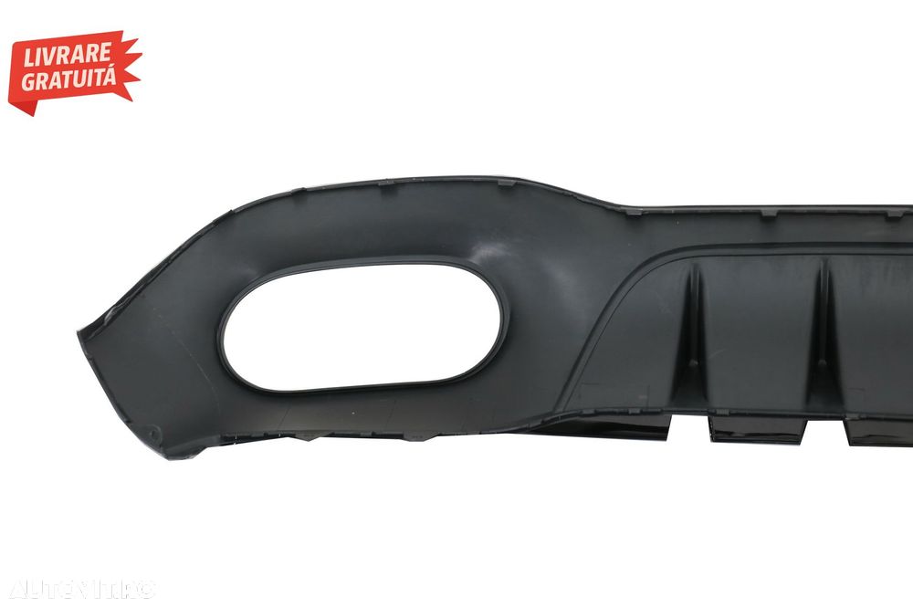 Difuzor Bara Spate cu Evacuari Negre si Capace Oglinzi Mercedes A-Class V177 Sedan- livrare gratuita - 6