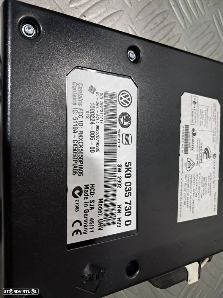 Modulo Bluetooth Vw Pssat Golf Tiguan Scirocco Ref 5K0035730D - 2