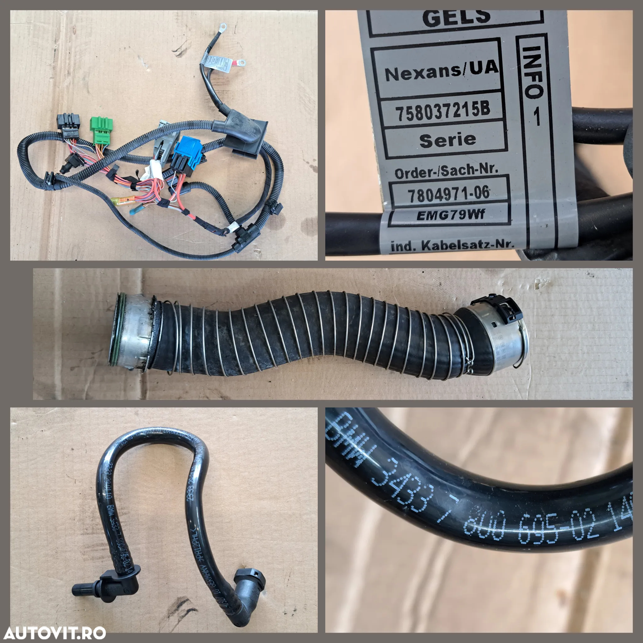 -2- Anexe motor N47 Bmw 318d E90 2010 filtru particule debitmetru fulie furtun turbo intercooler instalatie electrica motor bujii electrovalva conducta ac furtun lichid racire - 7