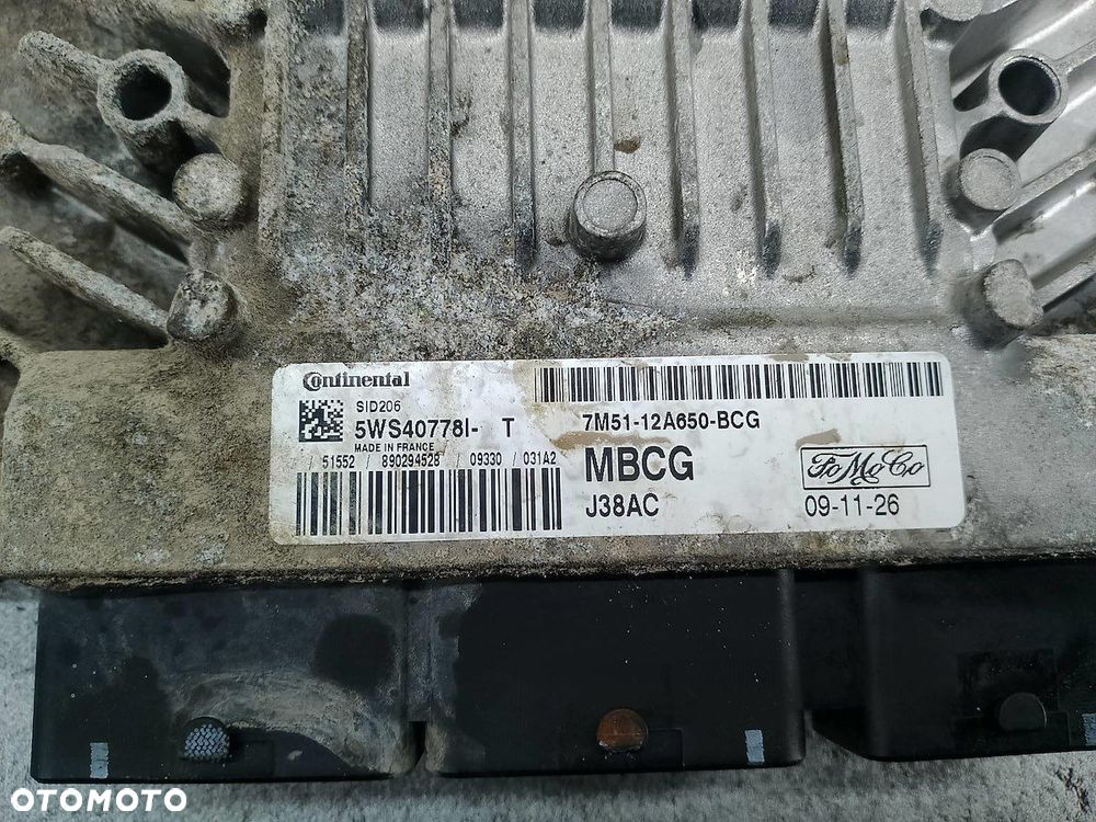 KOMPUTER, STEROWNIK FORD FOCUS II FL 7M51-12A650-BCG  J38AC 5WS40778I-T - 4