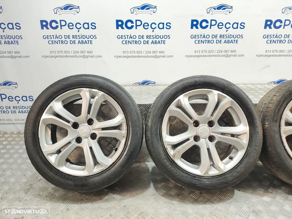 Conjunto de jantes 16 originais Peugeot 208 6J ET23 4x108 - 4