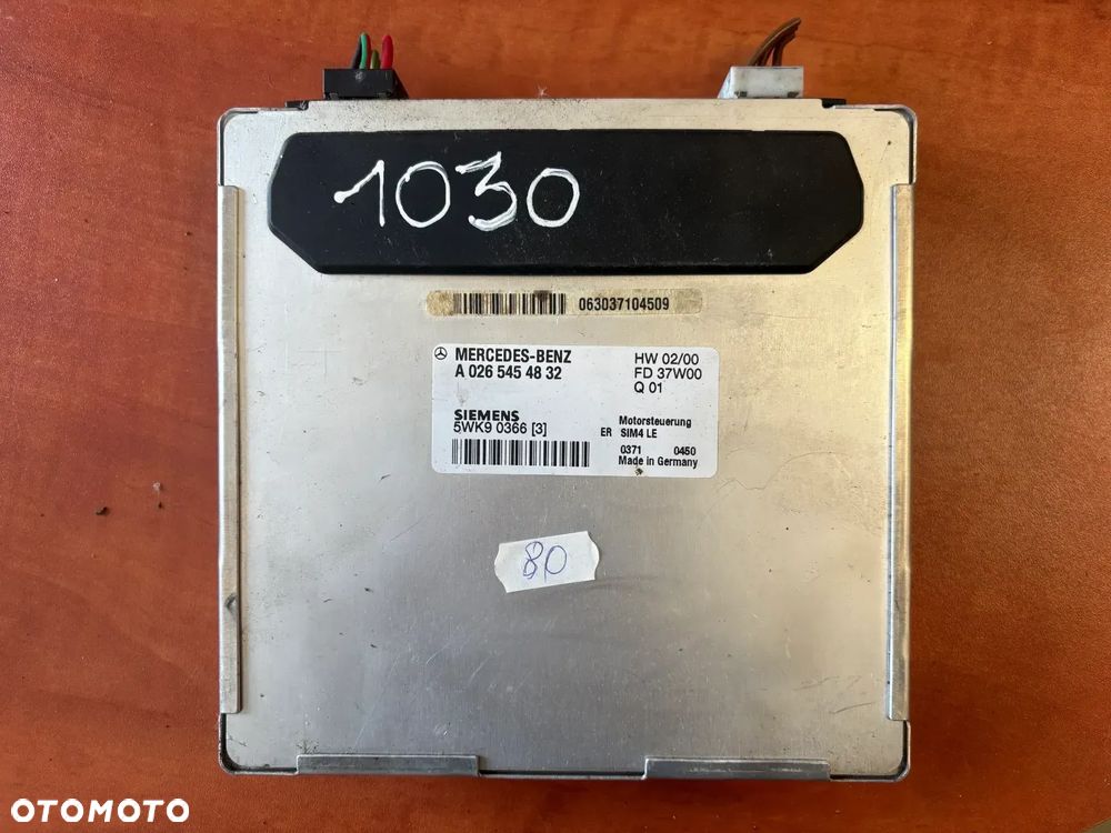 Komputer Sterownik silnika MERCEDES A0265454832 5WK90366 - 1