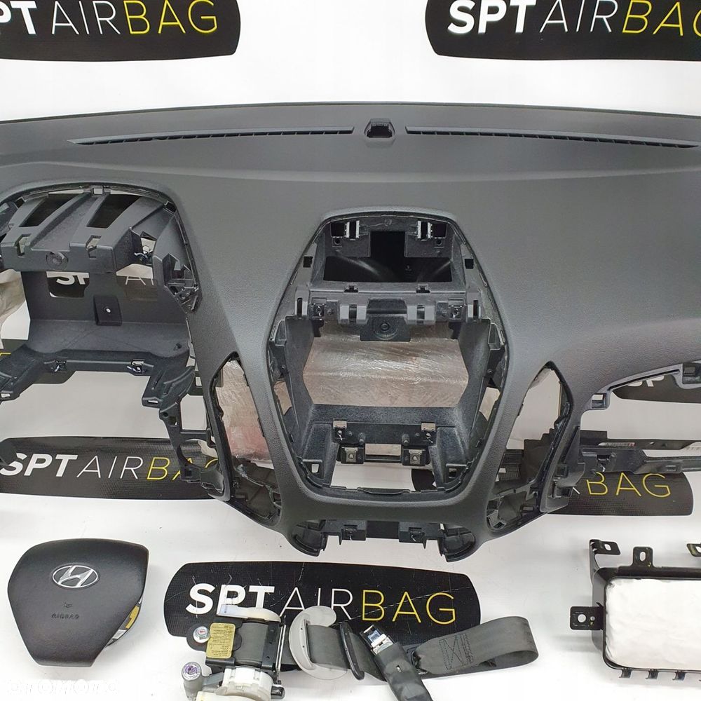 HYUNDAI IX35 DESKA ROZDZIELCZA KONSOLA KOKPIT PULPIT PODUSZKI AIRBAG AIR BAG PASY KIT SET - 3